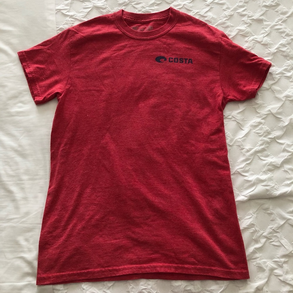Cherry Color Tropical Costa Short Sleeve Tee!!
